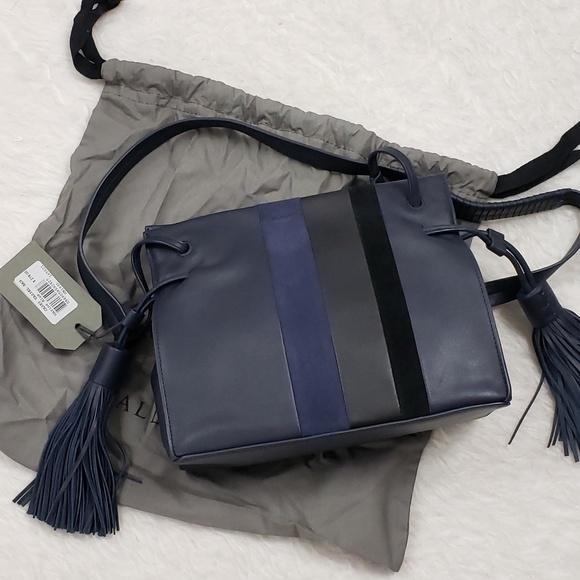 ✔All Saints Casey Leather Crossbody Shoulder Bag - Picture 8 of 8